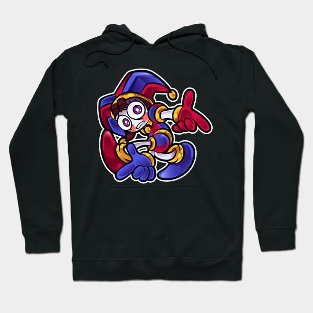 Pomni Adventure Digital Circus Hoodie by lolo_aburto